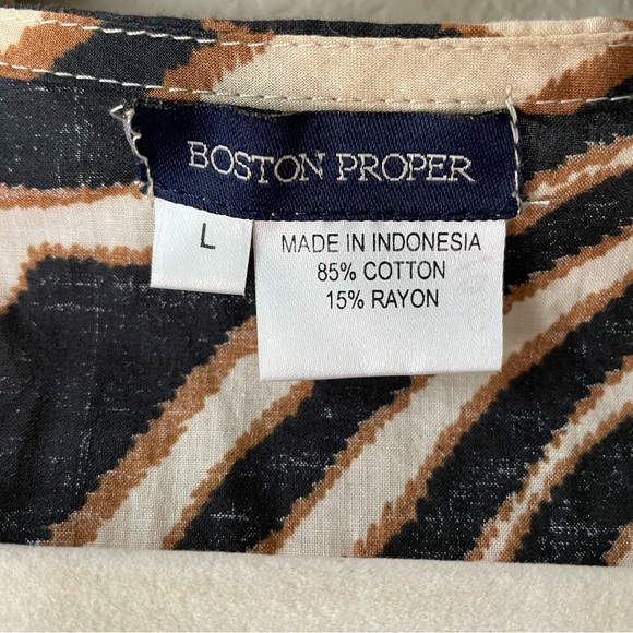 Boston Proper Womens Embellished Beaded Embroidery Tunic Popover Top Large - Picture 3 of 12